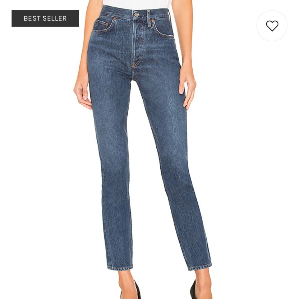 AGOLDE Remy High Rise Straight in Wink